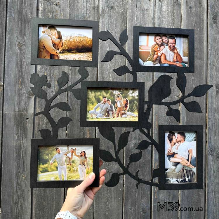 Фоторамка з пташками на 5 фото