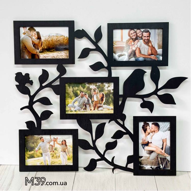 Фоторамка з пташками на 5 фото