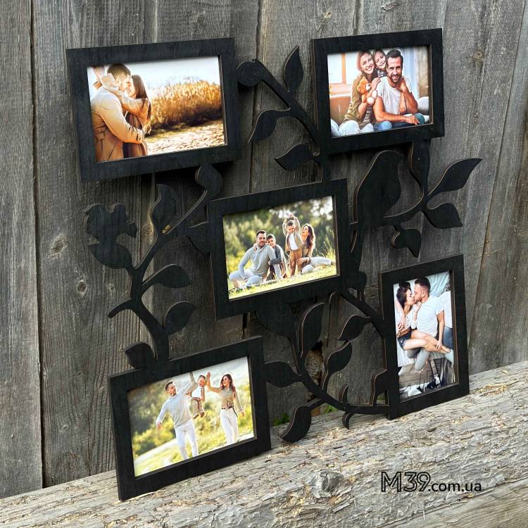 Фоторамка з пташками на 5 фото