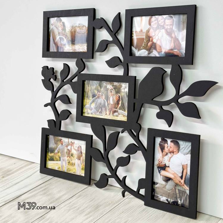 Фоторамка з пташками на 5 фото m39.com.ua Фоторамка з пташками на 5 фото