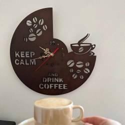 Интерьерные Настенные Часы Декоративные Keep Calm And Drink Coffee