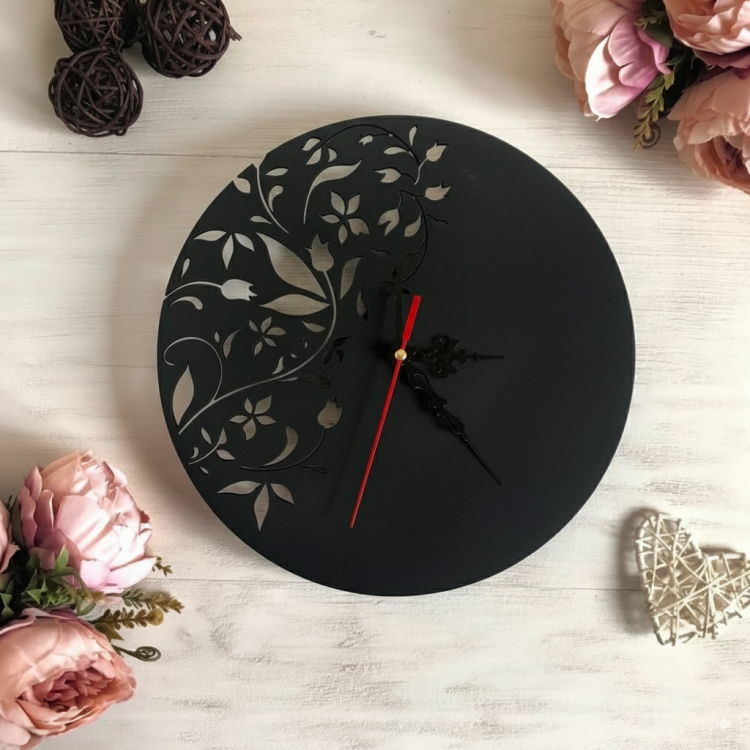 Настінний Годинник Квіти Абстрактні m39.com.ua Настінний Годинник Квіти Абстрактні