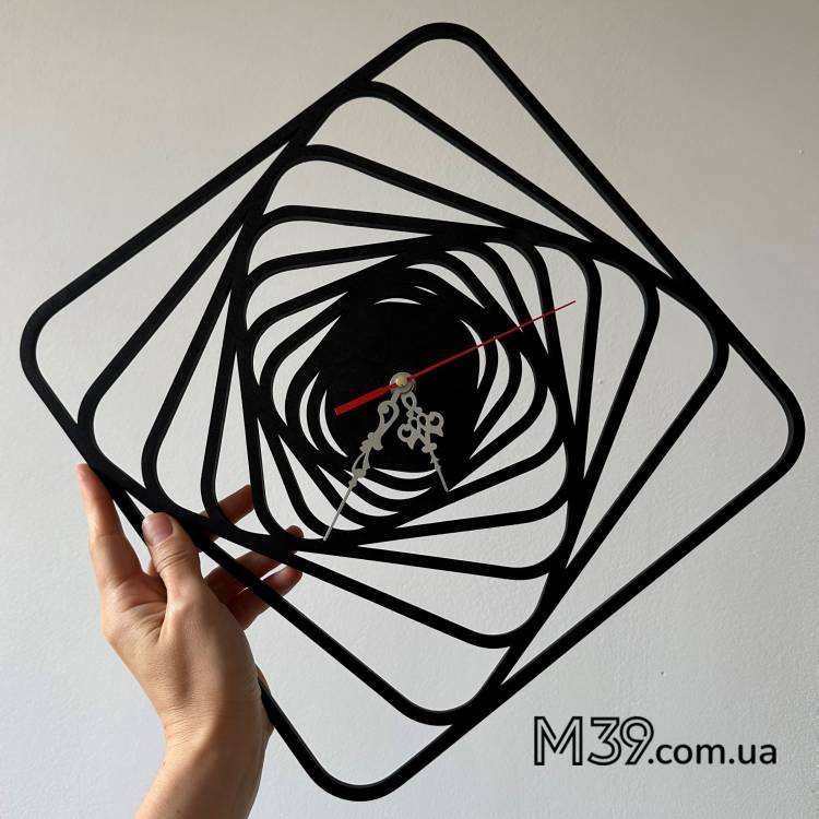 Интерьерные Настенные часы Ромб Симметричные