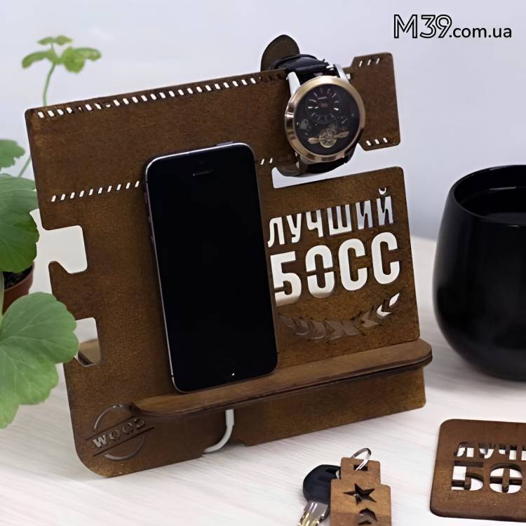 Органайзер-підставка "Кращий бос" з Дерева