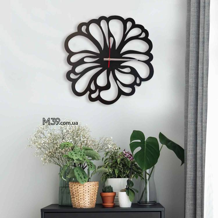 Интерьерные Настенные Часы Декоративные Цветок