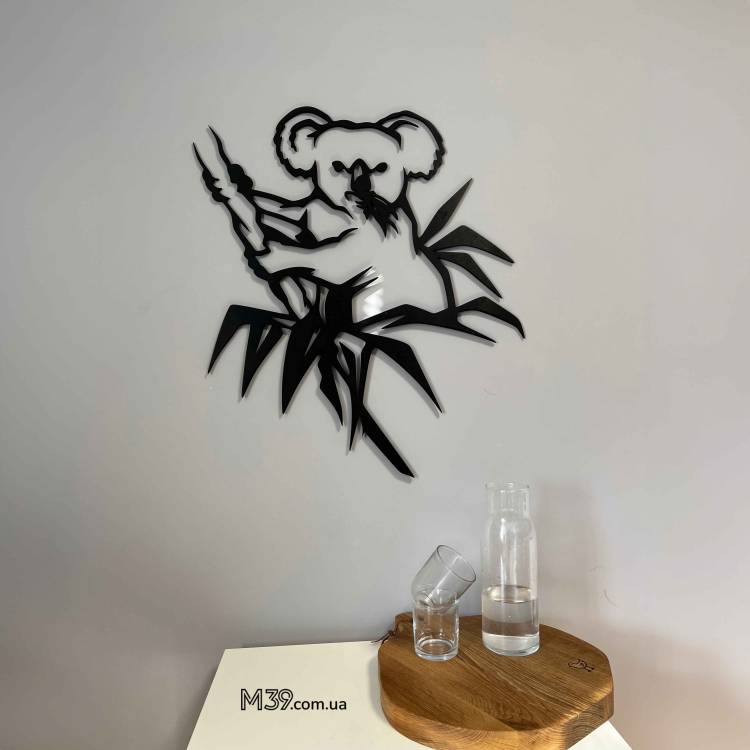 Декоративное панно картина на стену Коала на ветке