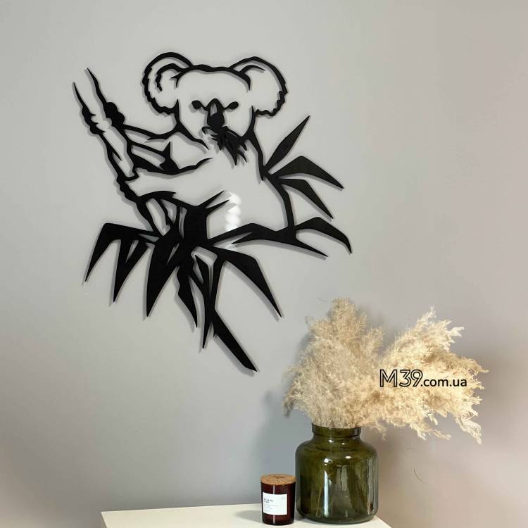 Декоративное панно картина на стену Коала на ветке