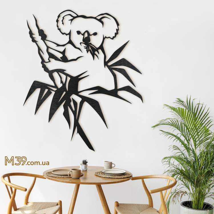 Декоративное панно картина на стену Коала на ветке