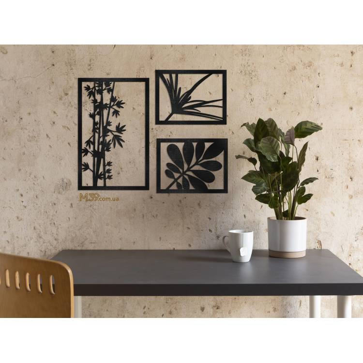 Декоративная картина на стену из дерева Веточки m39.com.ua Декоративная картина на стену из дерева Веточки