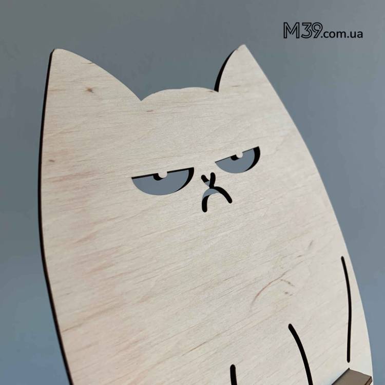 Підставка під телефон “Серйозний кіт” — веселий подарунок на День студента