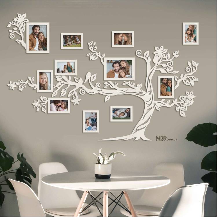 Подарунок батькам - Сімейне дерево Велике, Колаж з фоторамок m39.com.ua Подарунок батькам - Сімейне дерево Велике, Колаж з фоторамок