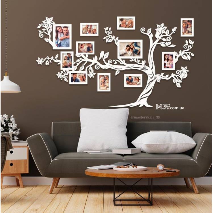 Подарунок батькам - Сімейне дерево Велике, Колаж з фоторамок m39.com.ua Подарунок батькам - Сімейне дерево Велике, Колаж з фоторамок