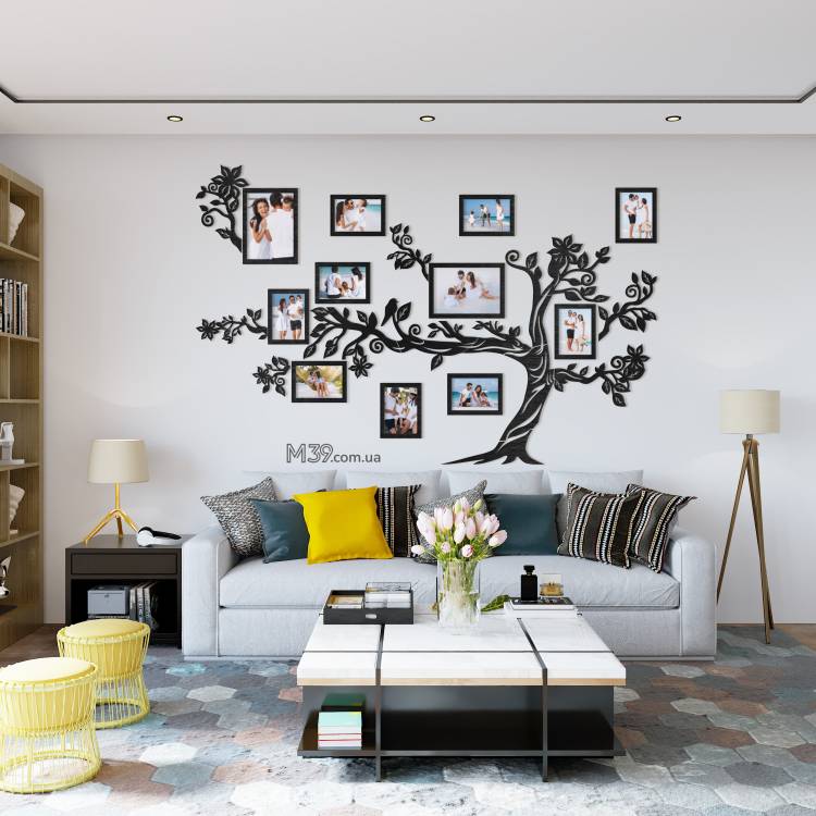 Подарунок батькам - Сімейне дерево Велике, Колаж з фоторамок m39.com.ua Подарунок батькам - Сімейне дерево Велике, Колаж з фоторамок