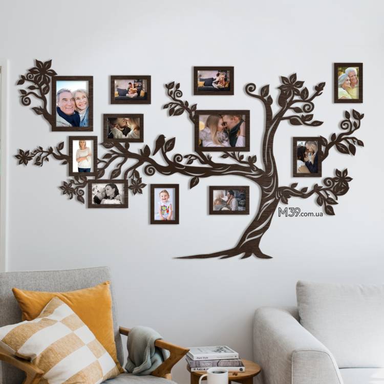 Подарунок батькам - Фоторамка "Сімейне дерево"