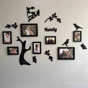 Фоторамка коллаж Семейное дерево с птичками Family