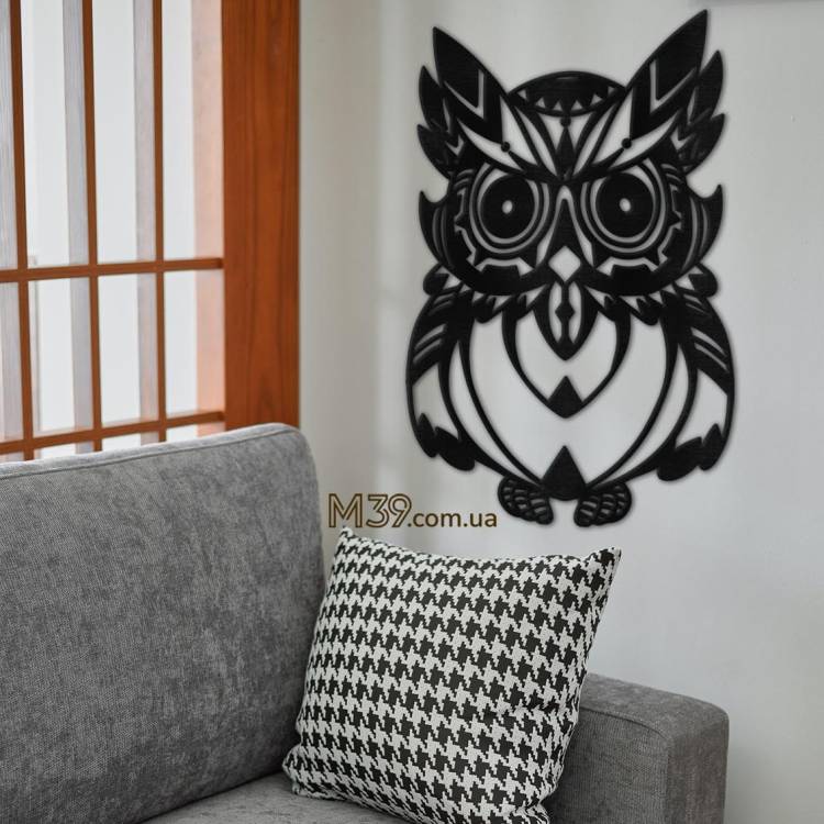 Декоративне панно картина на стіну Мудра сова
