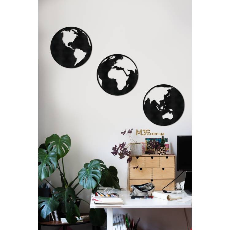 Декоративне панно картина на стіну Земна куля m39.com.ua Декоративне панно картина на стіну Земна куля