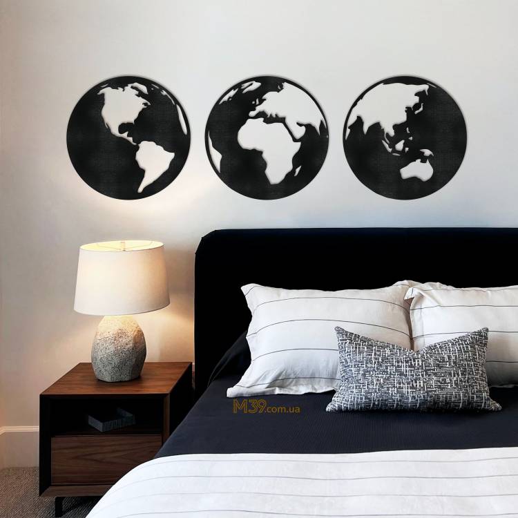 Декоративне панно картина на стіну Земна куля m39.com.ua Декоративне панно картина на стіну Земна куля