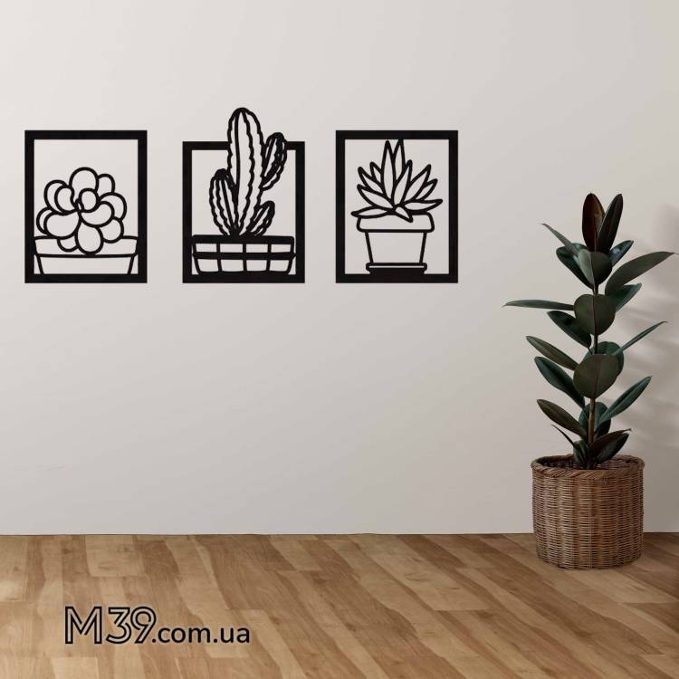 Декоративне панно картина на стіну Декоративні вазони
