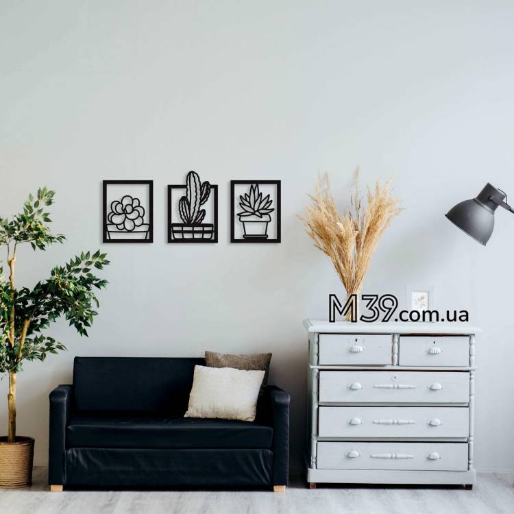 Декоративне панно картина на стіну Декоративні вазони