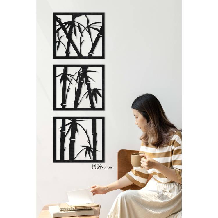 Декоративное панно картина на стену Бамбук m39.com.ua Декоративное панно картина на стену Бамбук