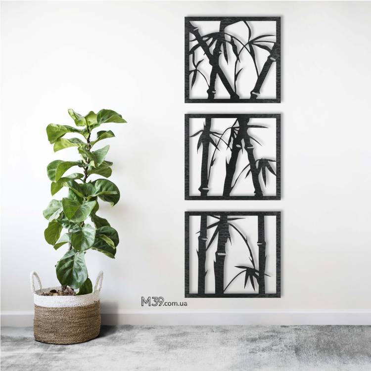 Декоративное панно картина на стену Бамбук m39.com.ua Декоративное панно картина на стену Бамбук