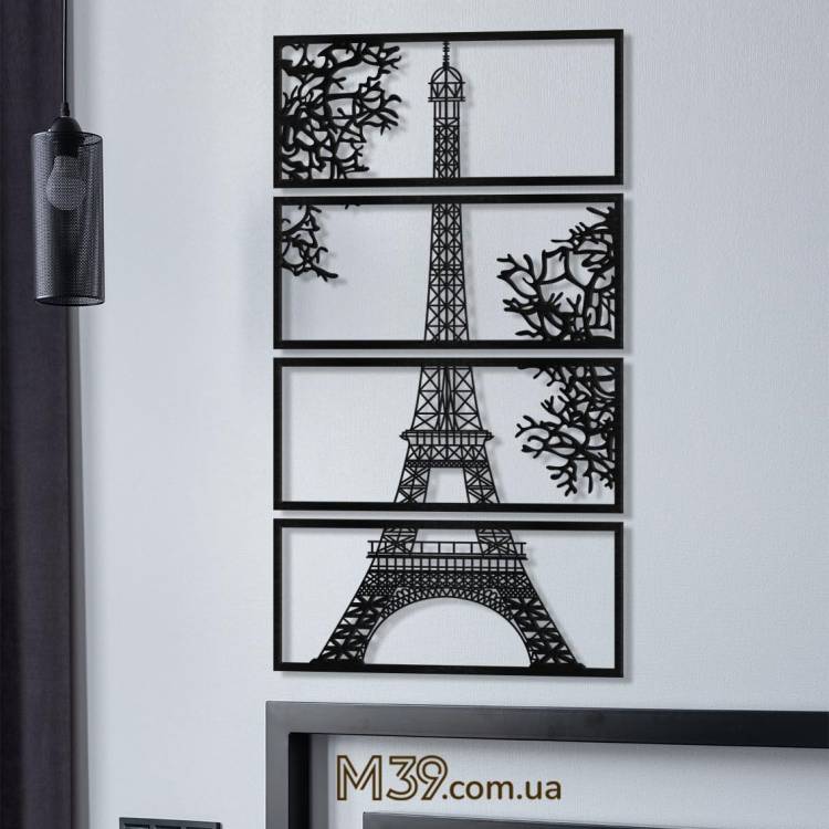 Элитный Подарок Архитектору - Панно "Эйфелева Башня" из дерева модульное m39.com.ua Элитный Подарок Архитектору - Панно "Эйфелева Башня" из дерева модульное