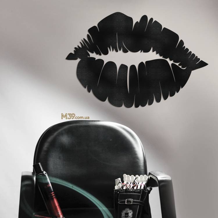 Декор з дерева на стіну - панно "Поцілунок Губки", зд картина m39.com.ua Декор з дерева на стіну - панно "Поцілунок Губки", зд картина