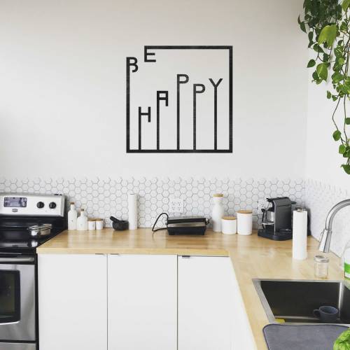 Декоративное панно картина на стену "Be happy"