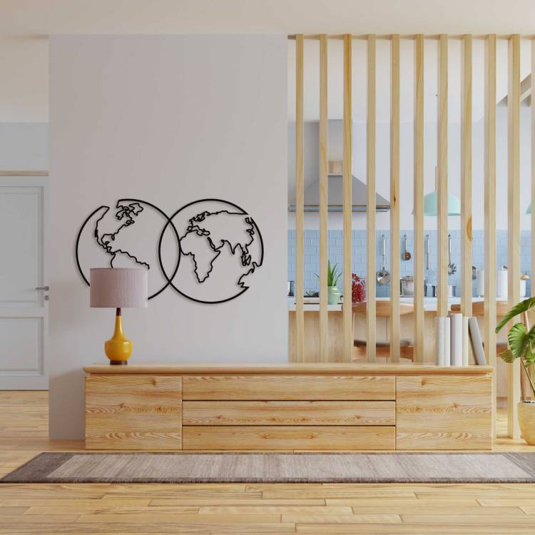 Декор на стіну з Дерева - настінна картина панно Планета Земля m39.com.ua Декор на стіну з Дерева - настінна картина панно Планета Земля