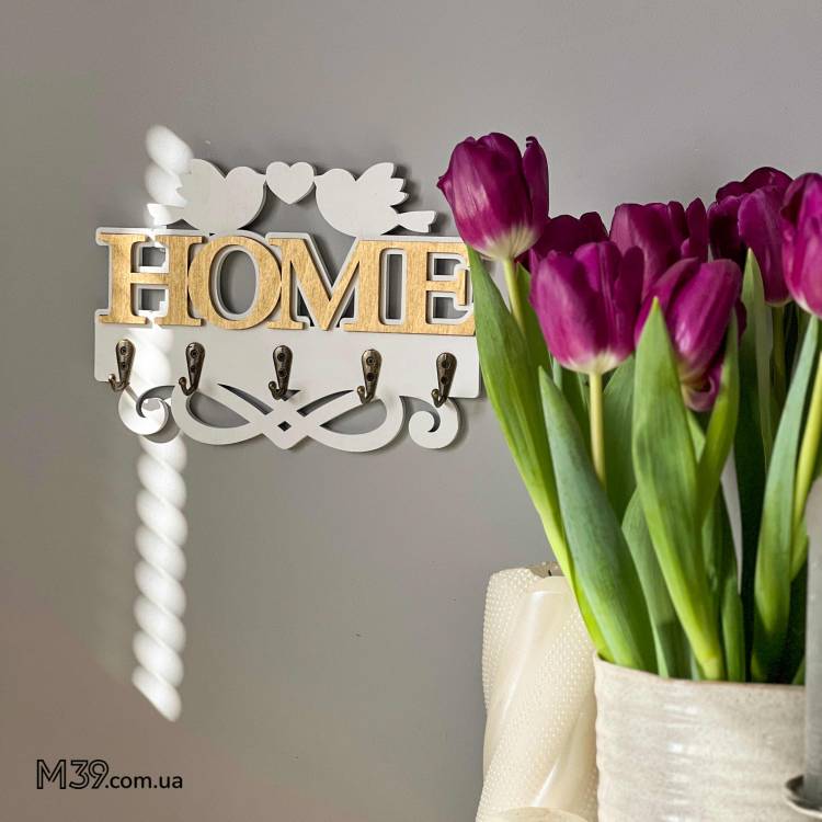 Ключница HOME с милыми птичками