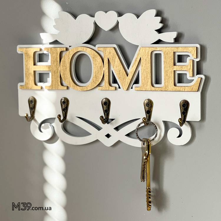 Ключница HOME с милыми птичками