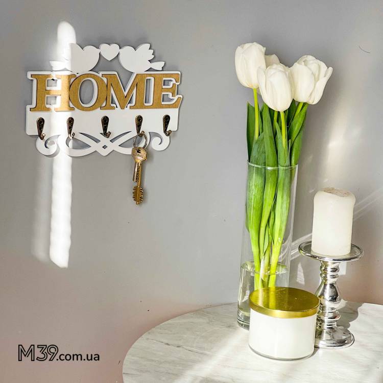 Ключница HOME с милыми птичками