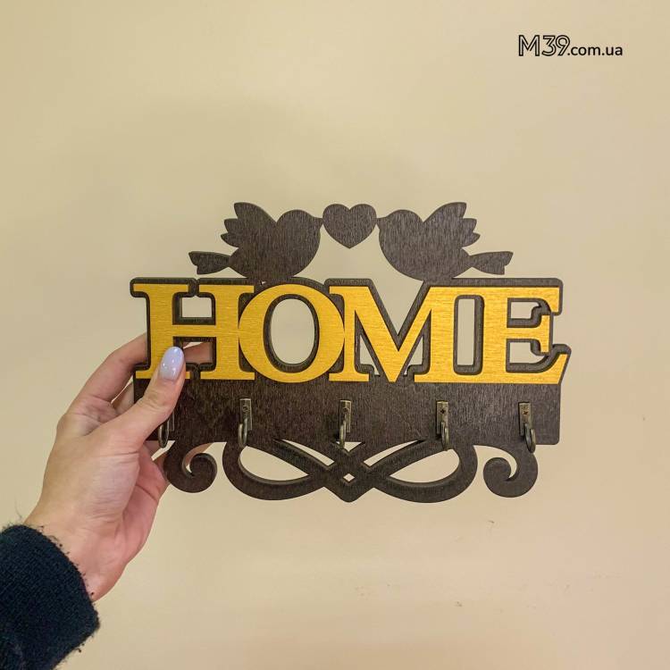 Ключница HOME с милыми птичками