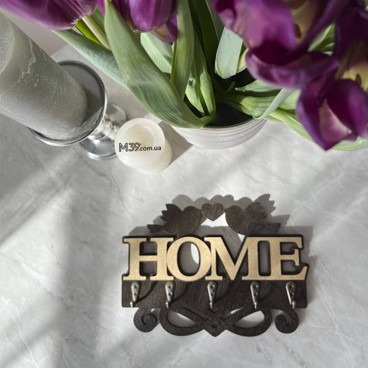 Ключница HOME с милыми птичками