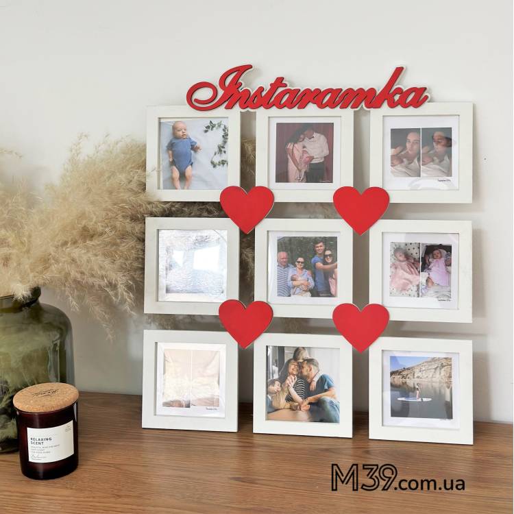 Фоторамка Інстарамка - настінний колаж з фото інстаграм
