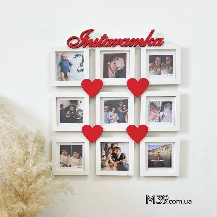 Фоторамка Інстарамка - настінний колаж з фото інстаграм