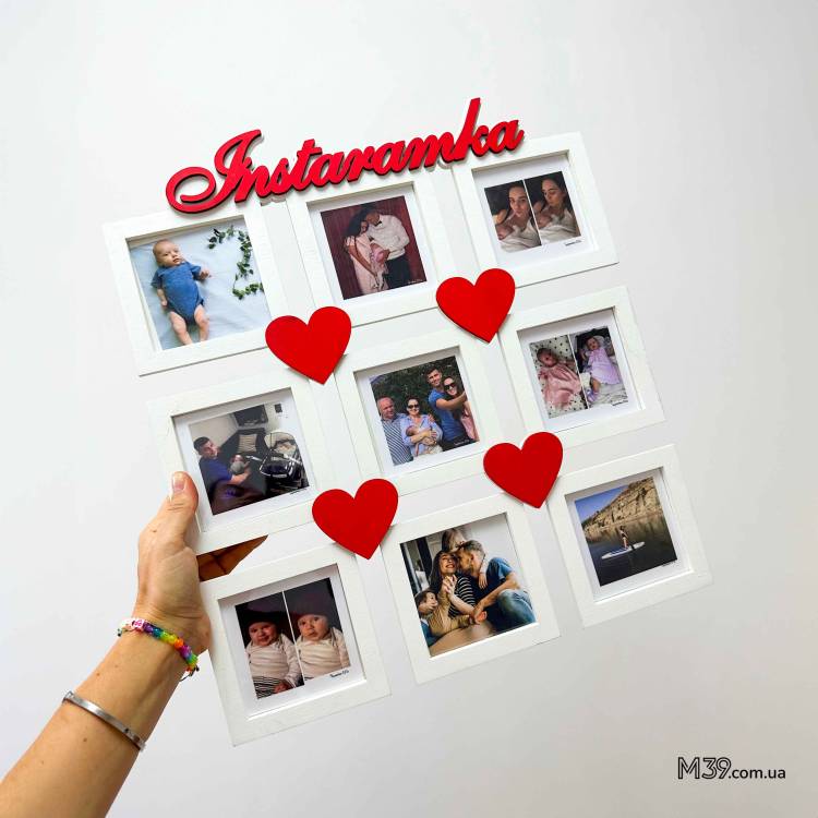 Фоторамка Інстарамка - настінний колаж з фото інстаграм