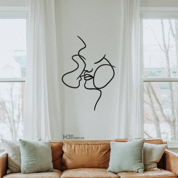 Декоративне романтичне панно картина на стіну Поцілунок m39.com.ua Декоративне романтичне панно картина на стіну Поцілунок