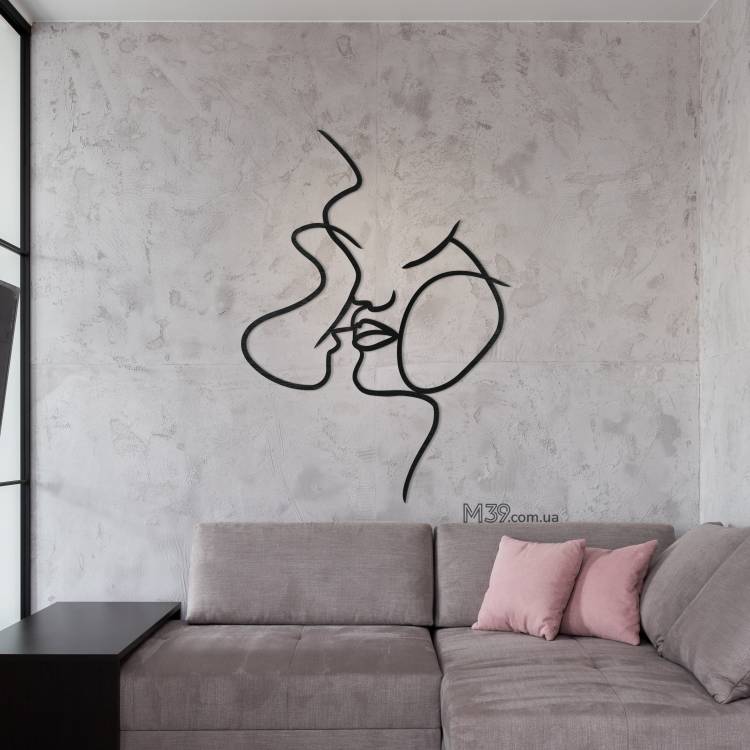 Декоративне романтичне панно картина на стіну Поцілунок m39.com.ua Декоративне романтичне панно картина на стіну Поцілунок