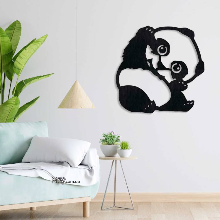 Декоративне панно картина на стіну Мила панда m39.com.ua Декоративне панно картина на стіну Мила панда