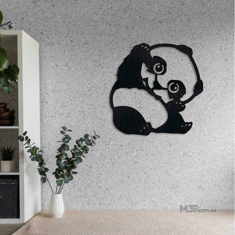 Декоративне панно картина на стіну Мила панда m39.com.ua Декоративне панно картина на стіну Мила панда