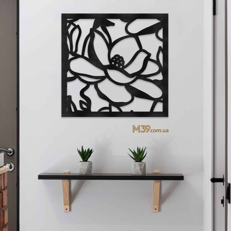Декор лофт з дерева на стіну - панно "Магнолія", 3д картина на стіну m39.com.ua Декор лофт з дерева на стіну - панно "Магнолія", 3д картина на стіну