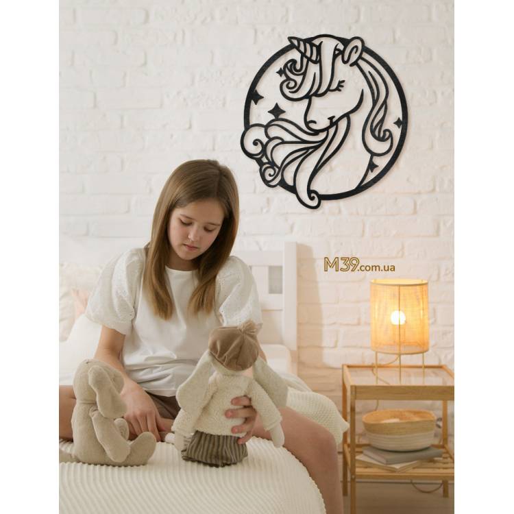 Декоративне панно в дитячу Єдиноріг
