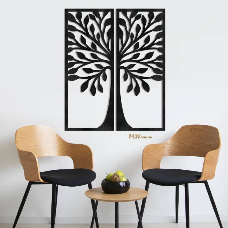 Декор из дерева на стену - модульное панно "Дерево" m39.com.ua Декор из дерева на стену - модульное панно "Дерево"