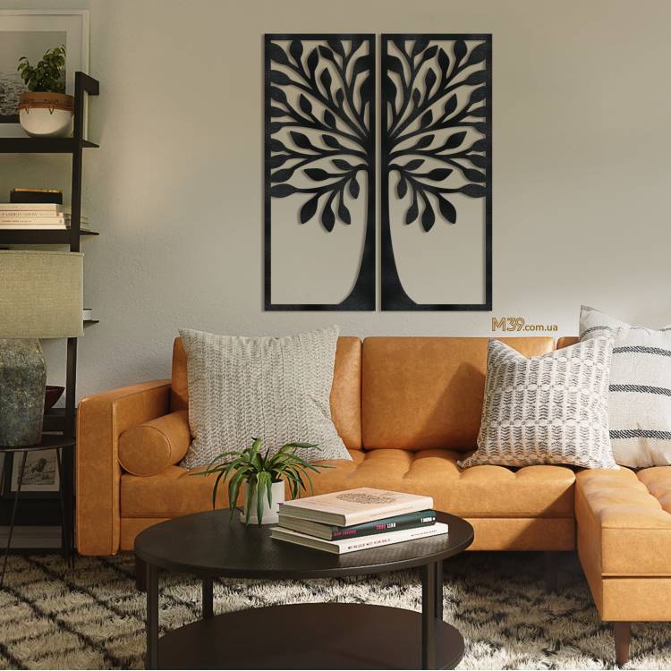 Декор из дерева на стену - модульное панно "Дерево" m39.com.ua Декор из дерева на стену - модульное панно "Дерево"