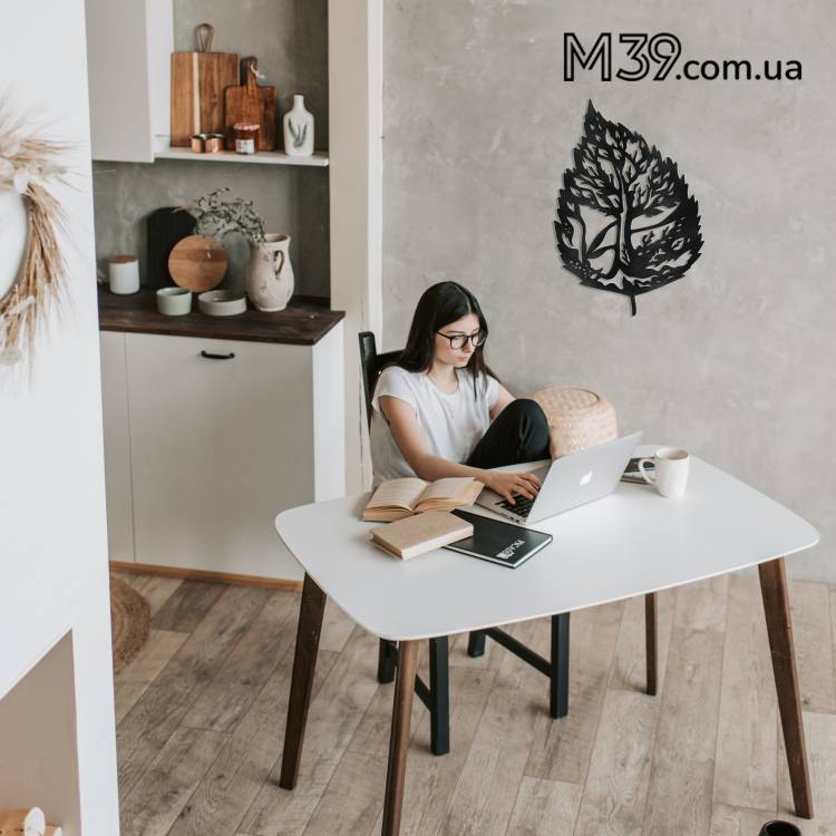 Объемный декор для дома, Панно из дерева на стену, Картина в стиле Лофт "Дерево в листочке" m39.com.ua Объемный декор для дома, Панно из дерева на стену, Картина в стиле Лофт "Дерево в листочке"