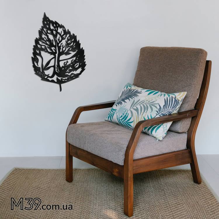 Объемный декор для дома, Панно из дерева на стену, Картина в стиле Лофт "Дерево в листочке" m39.com.ua Объемный декор для дома, Панно из дерева на стену, Картина в стиле Лофт "Дерево в листочке"