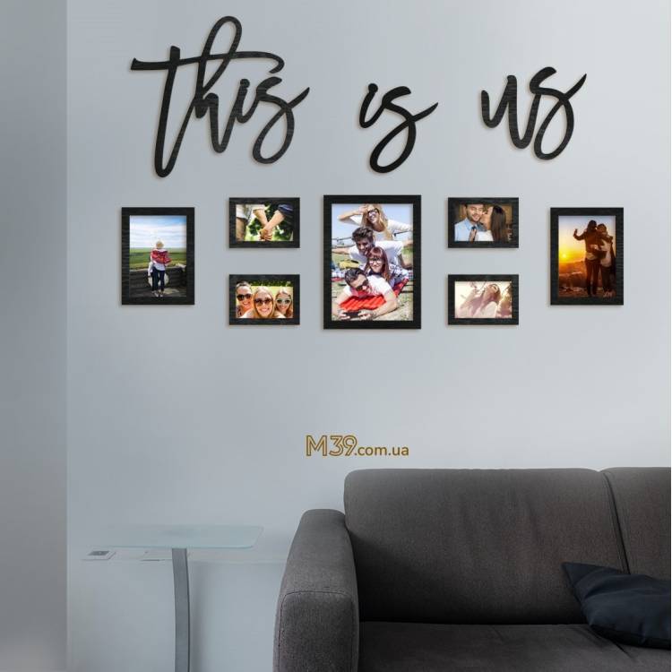 Рамка для фото This Is Us колаж m39.com.ua Рамка для фото This Is Us колаж