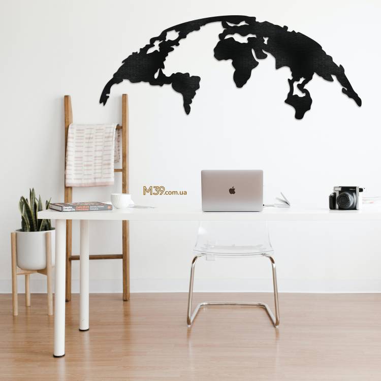 Деревянное декоративное панно Весь мир